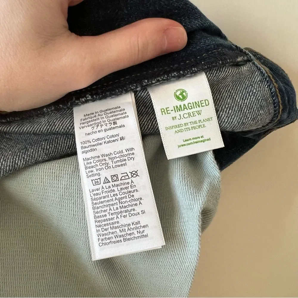 NEW J. Crew Men's 484 Slim Fit Jean in Three Year Wash